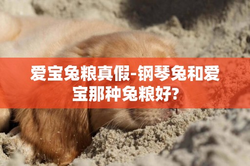 愛寶兔糧真假-鋼琴兔和愛寶那種兔糧好?