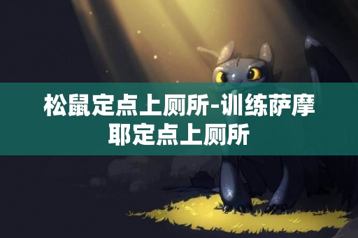 松鼠定點上廁所-訓練薩摩耶定點上廁所