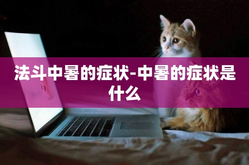 法斗中暑的癥狀-中暑的癥狀是什么
