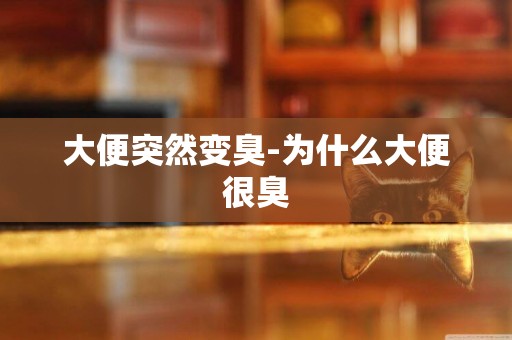 大便突然變臭-為什么大便很臭