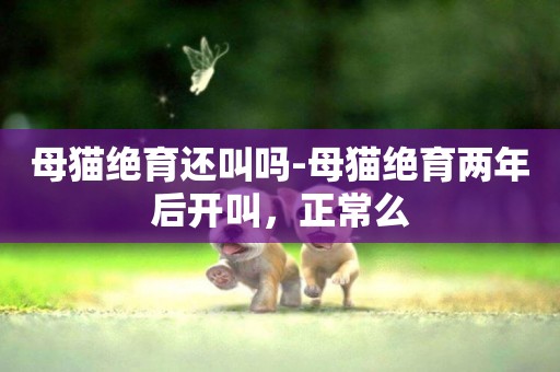母貓絕育還叫嗎-母貓絕育兩年后開叫，正常么