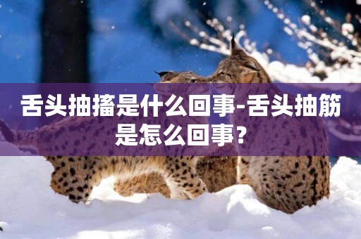 舌頭抽搐是什么回事-舌頭抽筋是怎么回事？