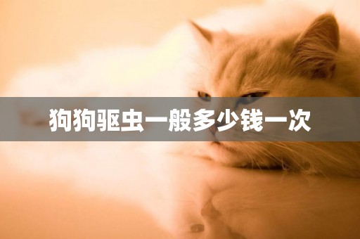 狗狗驅蟲一般多少錢一次