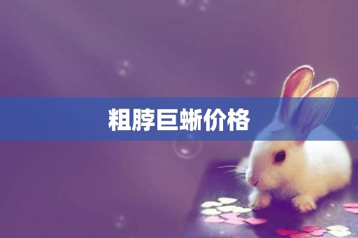 粗脖巨蜥價格