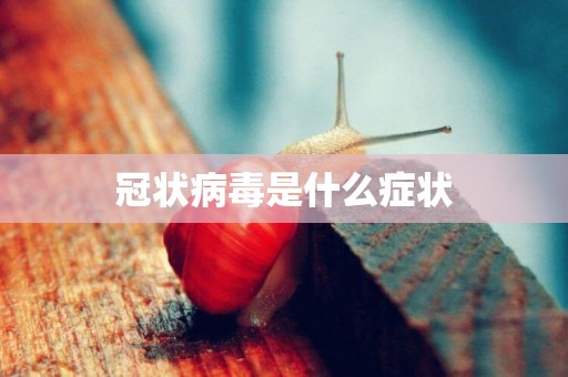 冠狀病毒是什么癥狀