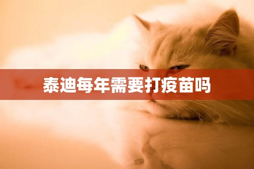 泰迪每年需要打疫苗嗎