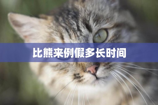 比熊來例假多長時間