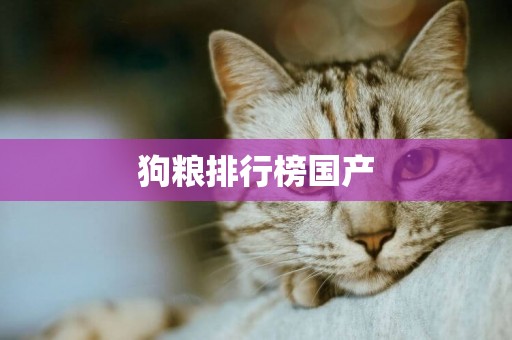狗糧排行榜國產