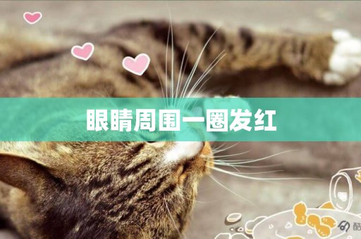眼睛周圍一圈發紅