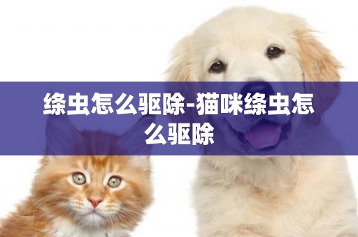 絳蟲怎么驅除-貓咪絳蟲怎么驅除