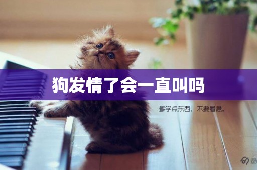 狗發情了會一直叫嗎