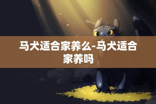 馬犬適合家養么-馬犬適合家養嗎
