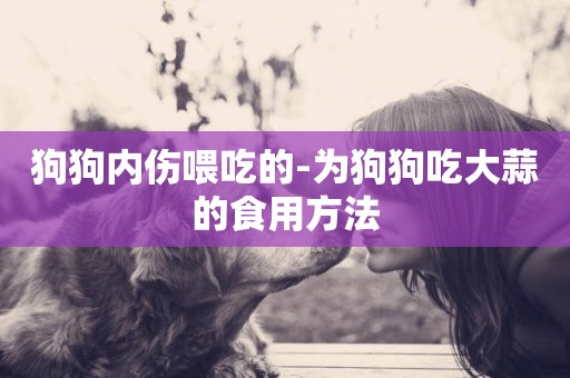 狗狗內傷喂吃的-為狗狗吃大蒜的食用方法