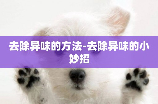 去除異味的方法-去除異味的小妙招