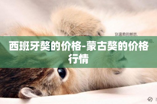 西班牙獒的價格-蒙古獒的價格行情