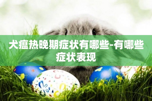 犬瘟熱晚期癥狀有哪些-有哪些癥狀表現