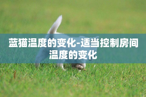 藍貓溫度的變化-適當控制房間溫度的變化