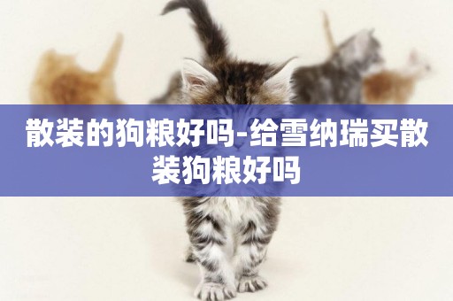 散裝的狗糧好嗎-給雪納瑞買散裝狗糧好嗎