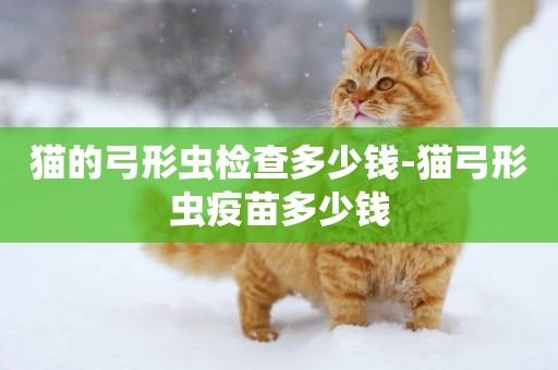 貓的弓形蟲檢查多少錢-貓弓形蟲疫苗多少錢