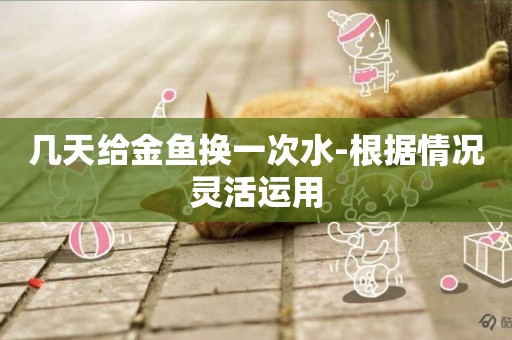 幾天給金魚換一次水-根據情況靈活運用