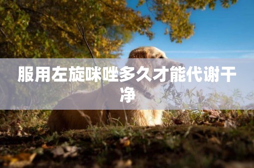 服用左旋咪唑多久才能代謝干凈