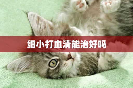 細小打血清能治好嗎