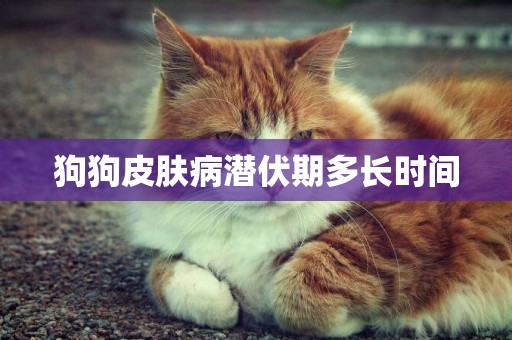 狗狗皮膚病潛伏期多長時間