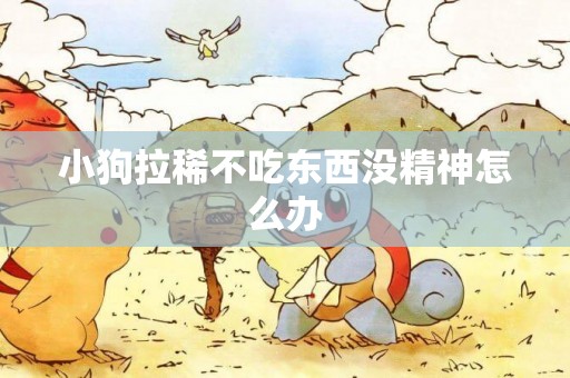 小狗拉稀不吃東西沒精神怎么辦