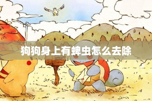 狗狗身上有蜱蟲怎么去除