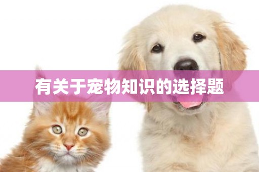 有關于寵物知識的選擇題
