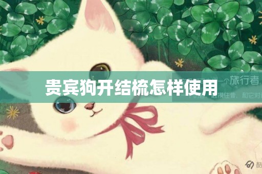 貴賓狗開結梳怎樣使用
