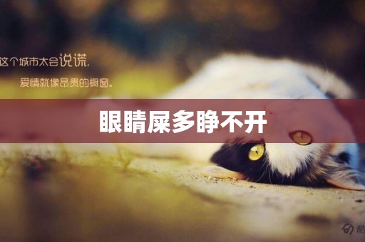 眼睛屎多睜不開