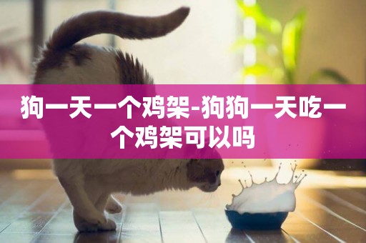 狗一天一個雞架-狗狗一天吃一個雞架可以嗎