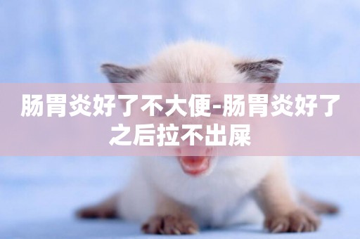 腸胃炎好了不大便-腸胃炎好了之后拉不出屎