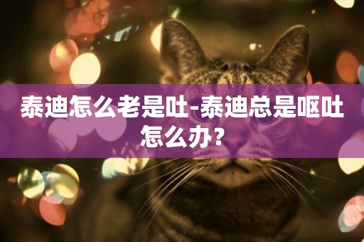 泰迪怎么老是吐-泰迪總是嘔吐怎么辦？