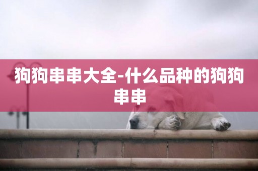 狗狗串串大全-什么品種的狗狗串串