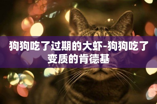 狗狗吃了過期的大蝦-狗狗吃了變質的肯德基