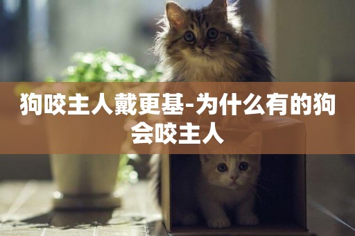 狗咬主人戴更基-為什么有的狗會咬主人