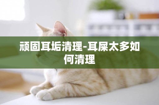 頑固耳垢清理-耳屎太多如何清理