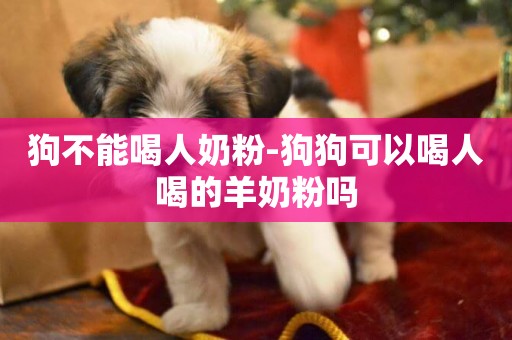 狗不能喝人奶粉-狗狗可以喝人喝的羊奶粉嗎