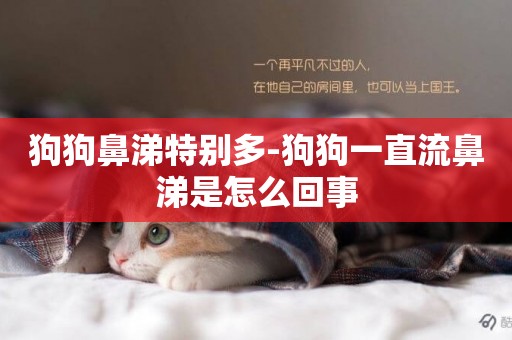 狗狗鼻涕特別多-狗狗一直流鼻涕是怎么回事