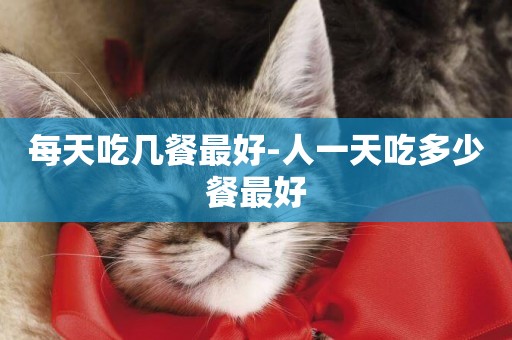 每天吃幾餐最好-人一天吃多少餐最好