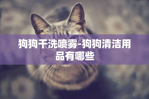 狗狗干洗噴霧-狗狗清潔用品有哪些