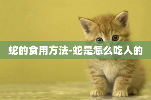 蛇的食用方法-蛇是怎么吃人的