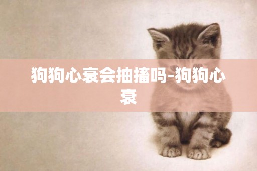 狗狗心衰會抽搐嗎-狗狗心衰