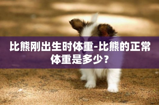 比熊剛出生時體重-比熊的正常體重是多少？