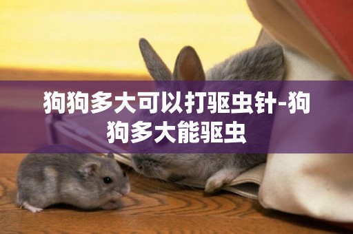 狗狗多大可以打驅蟲針-狗狗多大能驅蟲