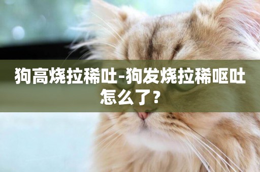 狗高燒拉稀吐-狗發燒拉稀嘔吐怎么了？