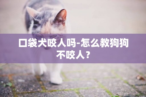 口袋犬咬人嗎-怎么教狗狗不咬人？