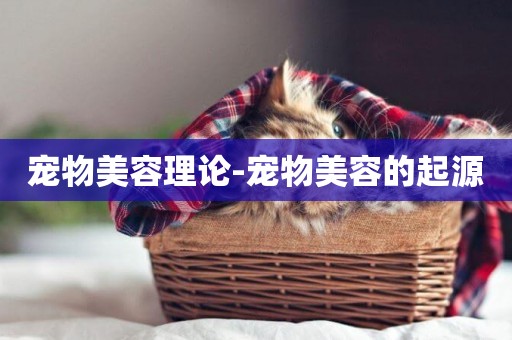 寵物美容理論-寵物美容的起源